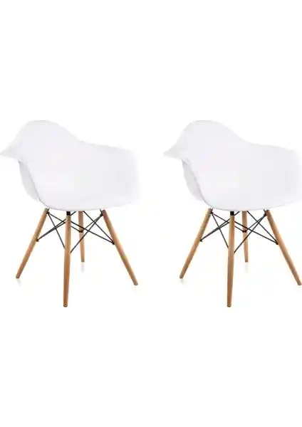 Dorca Home Kolçaklı Beyaz Sandalye: Modern Tasarım ve Dayanıklılık Özellikleri