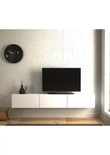 Dorpek Cercei Beyaz TV Ünitesi: Modern ve Dayanıklı Mobilya Çözümü