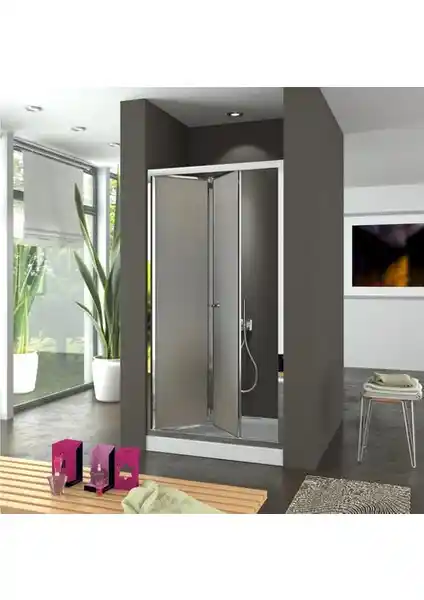 Durul Duşakabin 73 cm Ön Cephe Akordion Kapı ile Modern ve Fonksiyonel Banyo Tasarımı