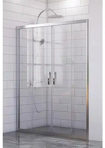 Durul Duşakabin Ön Cephe Parlak Şeffaf 5mm 190 cm Yüksekliği ile Modern Banyo Tasarımı