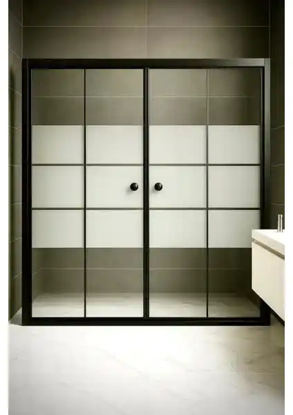 Durul Duşakabin Ön Cephe Siyah Box Desen: Modern ve Şık Banyo Çözümünde Güncel Tasarım Özellikleri