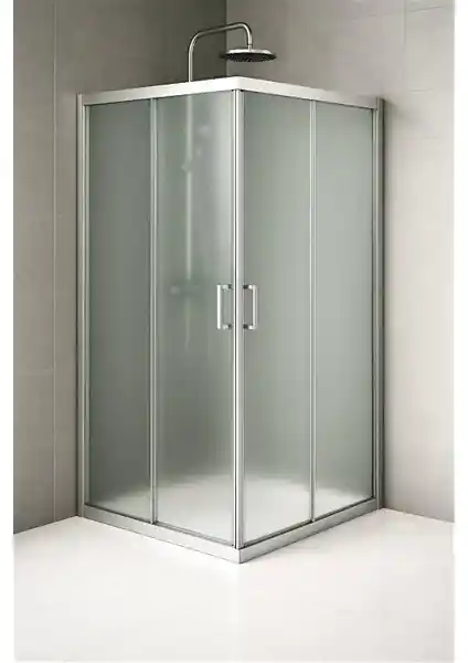 Durul Kare 5mm Buzlu Temper Cam Duşakabin H:190cm Modern ve Şık Tasarım