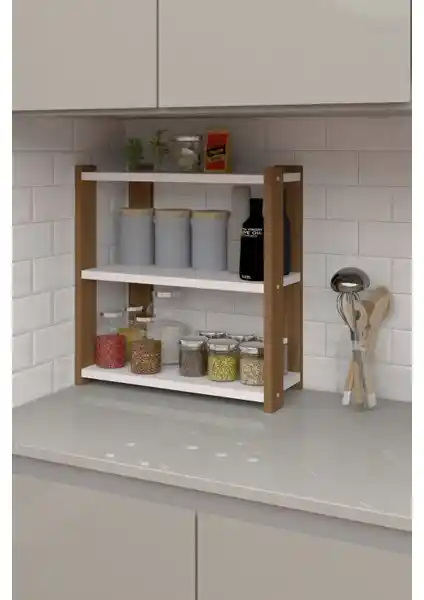 Durusilya Çok Amaçlı Baharatlık Rafı Modern ve Şık Tasarımıyla Mutfak ve Diğer Alanlar İçin Uygun