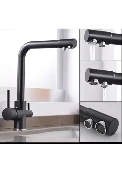 E.M.A. Siyah Arıtmalı Mutfak Bataryası: Modern Tasarım ve İşlevsellik Bir Arada