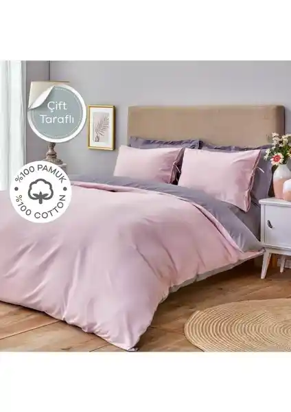 EC Shop Sheri Home Basic Gül Kurusu Koyu Gri Çift Kişilik Nevresim Seti İncelemesi