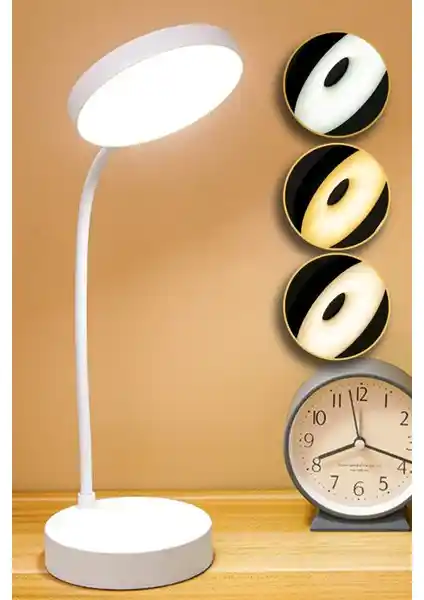 Ecuy Şarjlı Dokunmatik 20 LED Masa Lambası Modern ve Çok Fonksiyonlu Aydınlatma Çözümü