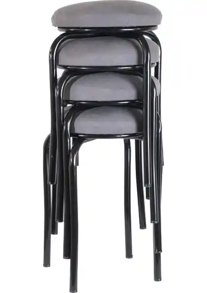 Ekip Metal Siyah Ayaklı Tabure: Modern Tasarım ve Dayanıklılık Özellikleri