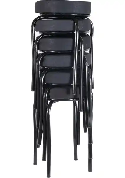 Ekip Metal Siyah Tabureler Modern Tasarım ve Dayanıklılık Sunan Çok Amaçlı Mobilya Seçeneği