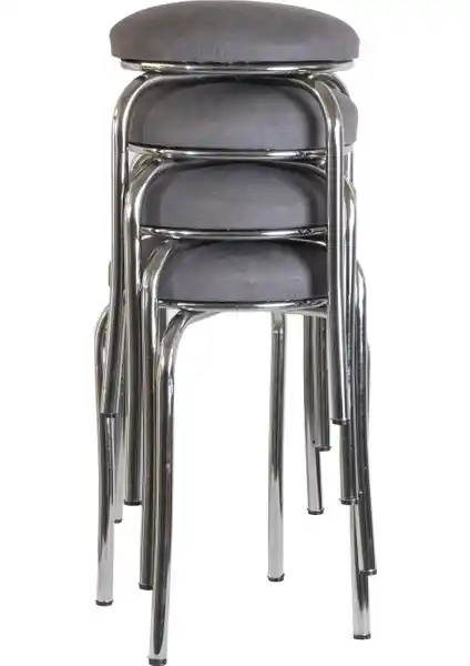 Ekip Metal Tabure Gri: Modern ve Dayanıklı Oturma Çözümü