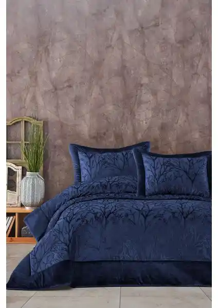 Elart Çeyizlik Kadife Yatak Örtüsü Takımı Geniş ve Şık Tasarımıyla Ev Dekorasyonunu Tamamlar