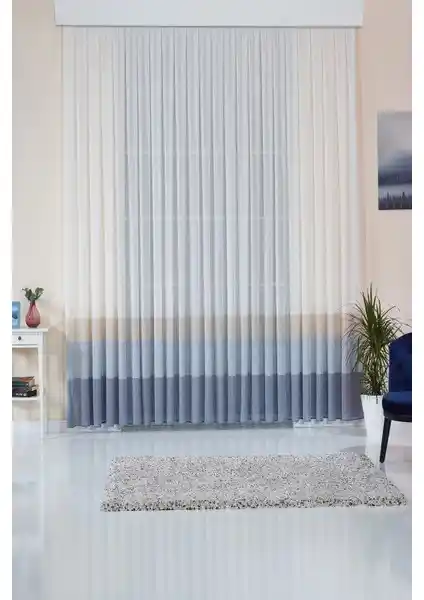 Elenor Şeritli Keten Görünümlü Çocuk Odası Tül Perde Özellikleri ve Kullanım Avantajları