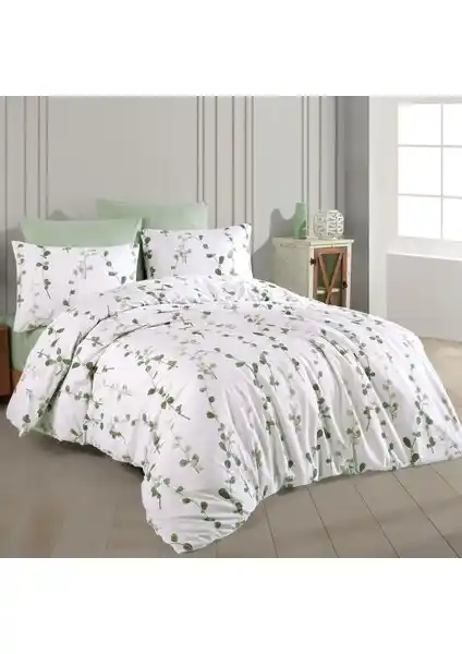 Eliyuf %100 Pamuk Pibadi Çift Kişilik Lastikli Nevresim Takımı: Şık ve Konforlu Uyku Ortamı