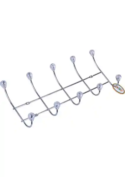 Elmop 5 Li Krom Duvar Tipi Tel Askı ile Mekanlarınızda Şıklık ve Düzen Sağlayın