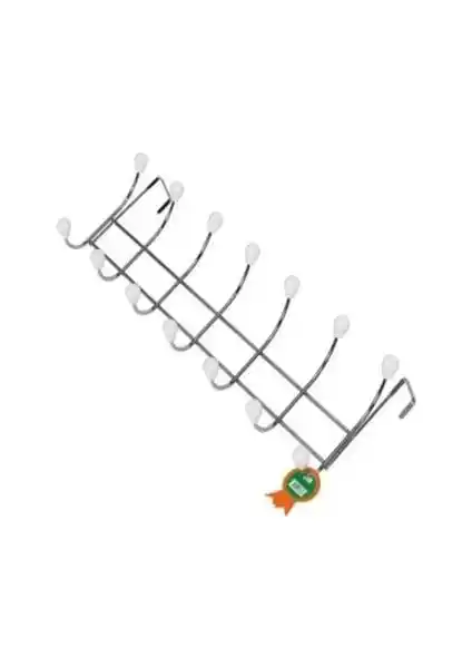 Elmop 7 Li Krom Panel Kapı Arkası Tel Askı ile Evinizde ve Ofisinizde Düzeni Sağlayın