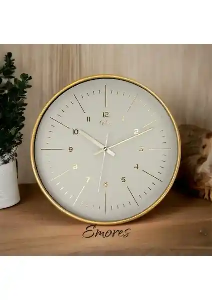 Emores 30 cm Gerçek Cam Sessiz Mekanizma Duvar Saati Özellikleri ve Tasarımı