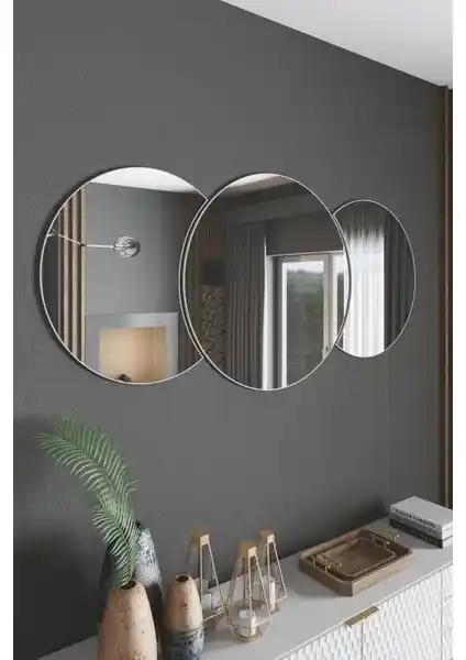 Enc Home 3 Parçalı Enc Konsol Aynası Modern ve Şık Tasarımıyla Ev Dekorasyonunuza Zarif Dokunuşlar