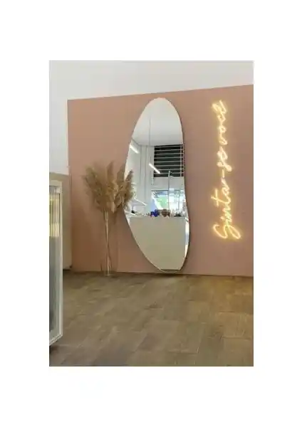 Enc Home Dante Çerçevesiz Dikdörtgen Boy Aynası Modern ve Şık Dekorasyon İçin Uygun