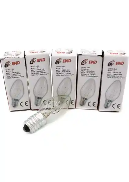 END 10W E14 Duy Tuz Lambası Ampulü ile Sıcak ve Rahatlatıcı Atmosfer Yaratma