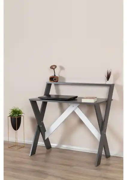 Enda Home X Ayaklı Raflı Çalışma Masası Modern ve Çok Amaçlı Tasarım Özellikleri