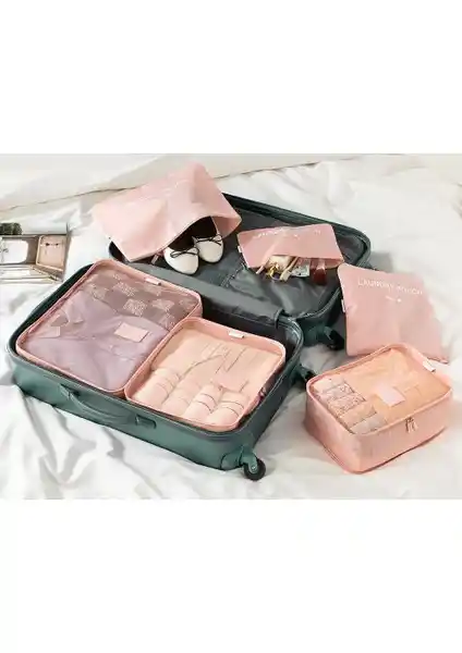 English Home Blare 6'lı Organizer Set Pudra ile Ev Düzeninizi Geliştirin ve Şıklık Katın