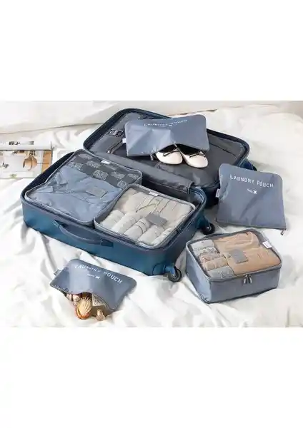 English Home Blare 6'lı Organizer Seti Gri: Çok Amaçlı ve Dayanıklı Saklama Çözümü