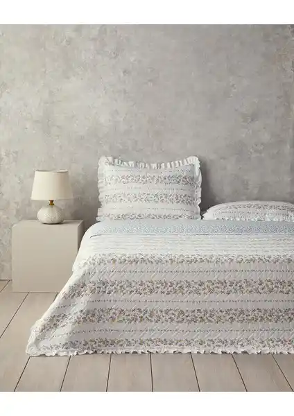 English Home Bloomy Stripe Tek Kişilik Yatak Örtüsü Takımı İncelemesi ve Özellikleri