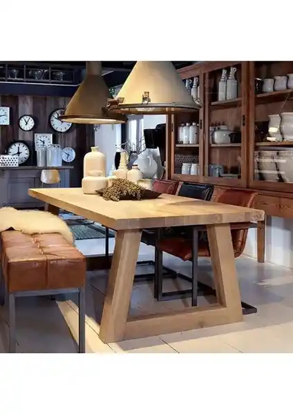 Enjoy Life Ahşap Yemek Masası: Dayanıklı ve Estetik Tasarım ile Mekanlarınıza Şıklık Katın