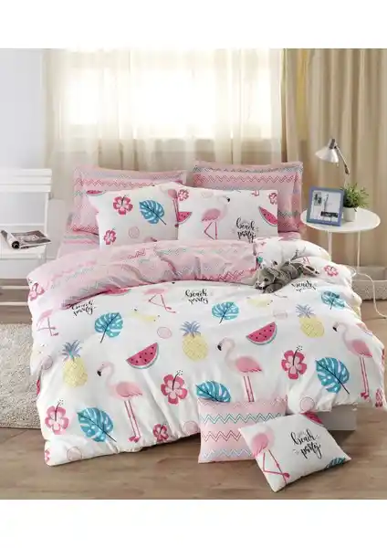 Enlora Home Çift Kişilik Nevresim Seti Modern ve Şık Tasarımıyla Yatak Odalarına Zarif Dokunuş