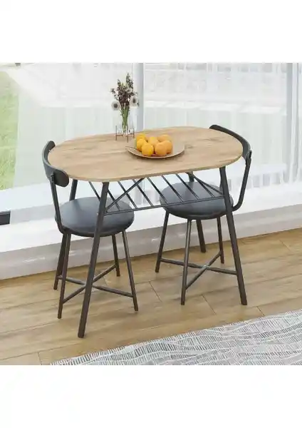 Eportatif 2 Kişilik Masa Sandalye Seti Modern Tasarım ve Çok Yönlü Kullanım İmkanıyla