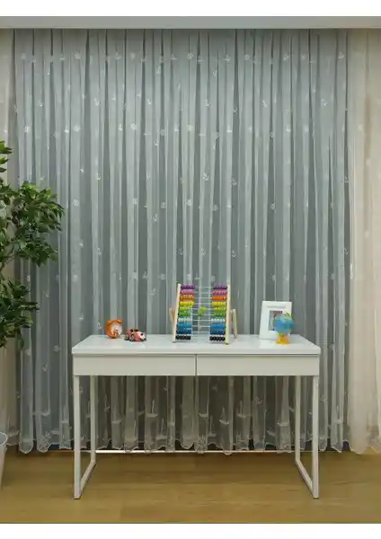 Esse Home Yelkenli Çapa Desenli Çocuk Odası Tül Perde Detaylı İnceleme ve Özellikleri