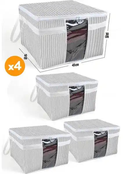 Esti 4 Adet Pencereli Kazak Hurcu ile Pratik ve Şık Depolama Çözümü