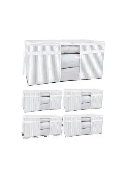 Esti 5 Adet Pencereli Yastık Yorgan Hurcu Geniş İç Hacim ve Şık Tasarım