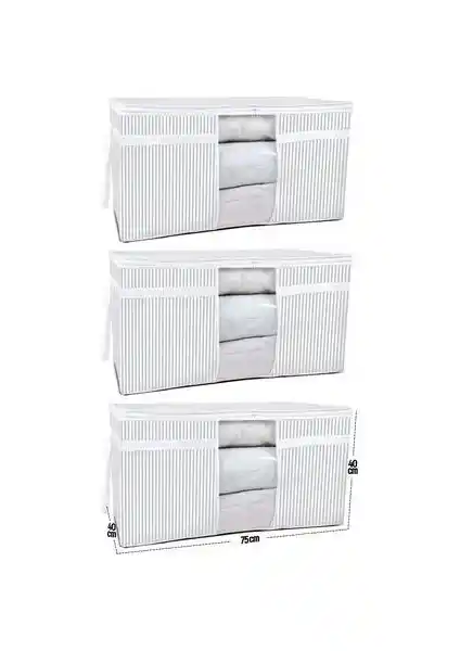 Esti Pencereli Katlanabilir Saklama Çantası ile Ev Düzeni ve Eşyaların Korunması