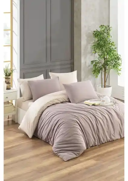 Evanora Çarşafı Lastikli Çift Taraflı Çift Kişilik Nevresim Takımı ile Yatak Odası Konforunu Artırın