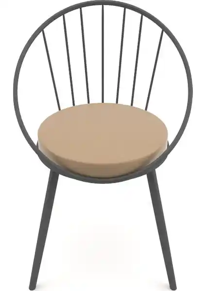 EVDEMO Eylül Metal Tel Sandalye Modern Tasarım ve Dayanıklılık Özellikleri