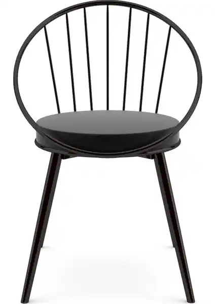 Evdemo Eylül Metal Tel Sandalye Siyah Modern ve Dayanıklı Tasarım Özellikleri