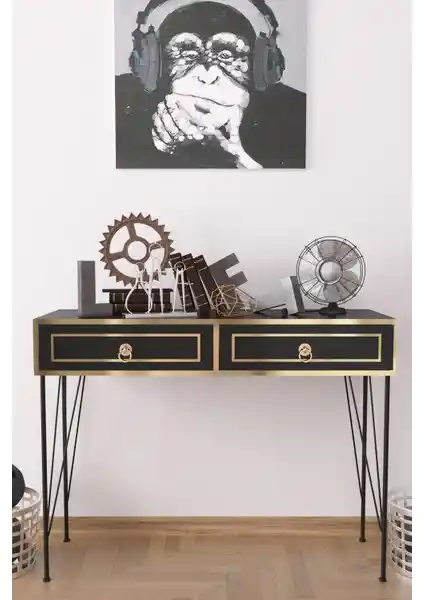 EVDEMO London Lüx Dresuar Siyah: Modern ve Şık Tasarımıyla Fonksiyonel Mobilya Seçeneği