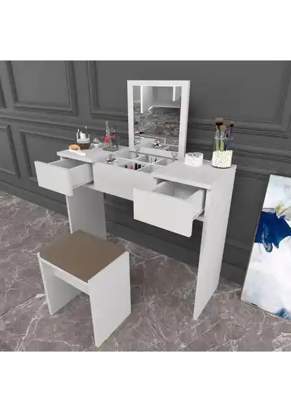 EVDEMO Martı Makyaj Masası ve Takı Dolabı: Şık ve Fonksiyonel Tasarım Özellikleri