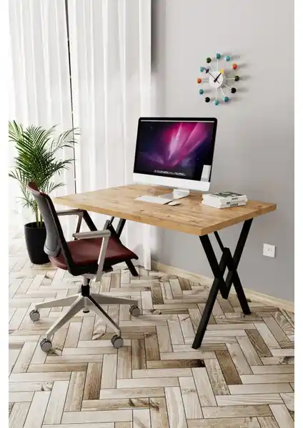 EVDEMO Parla Çalışma Masası Atlantik Çam: Modern ve Dayanıklı Ofis ve Ev Masası