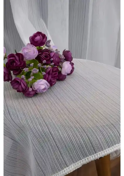 Evdepo Home Taç Mat Çizgili Ekru Ekstraforlu Tül Perde Detaylı İnceleme ve Kullanım Rehberi