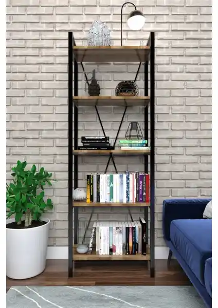 Evdesa Ares Metal Kitaplık Modern ve Dayanıklı Dekoratif Raf Çözümü