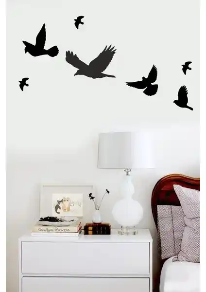 Evdeucuz Ahşap 7'li Kuş Duvar Dekoru ile Doğal ve Şık Mekanlar Yaratın