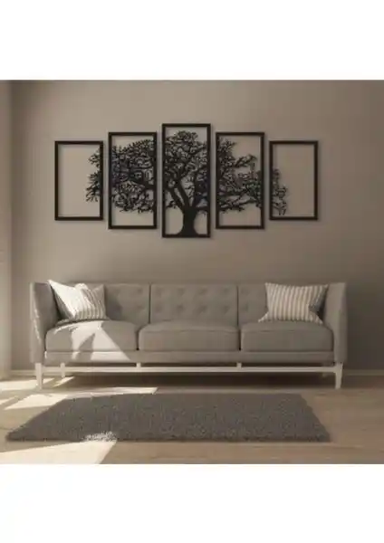 Evdeucuz Ahşap Silüetli Tablo ile Modern ve Uygun Fiyatlı Dekorasyon Çözümü