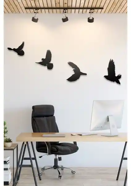 Evdeucuz Modern Kuş Duvar Süsü: Uygun Fiyatlı Şık Dekoratif Çözüm