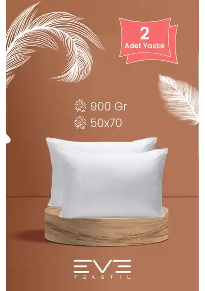 Eve Microfiber Silikon Yastık Çift Paketi: Konfor ve Sağlıklı Uyku Deneyimi