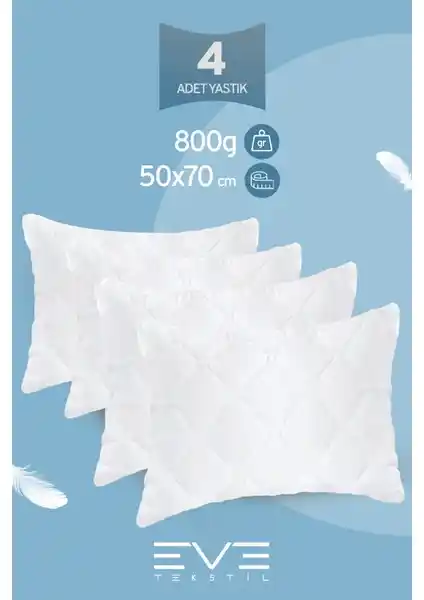 Eve Tekstil Diamand Plus Serisi Yastıklar: Konfor ve Sağlık İçin Önerilen Uyku Ürünü