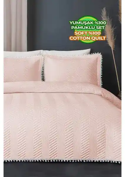 Evlen Home Collection Kapitone Ponponlu %100 Pamuk Tek Kişilik Yatak Örtüsü ve Dekoratif Özellikleri