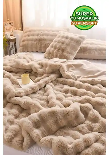 Evlen Home Collection Kürk Yatak Örtüsü ile Şıklık ve Konforu Bir Arada Yaşayın
