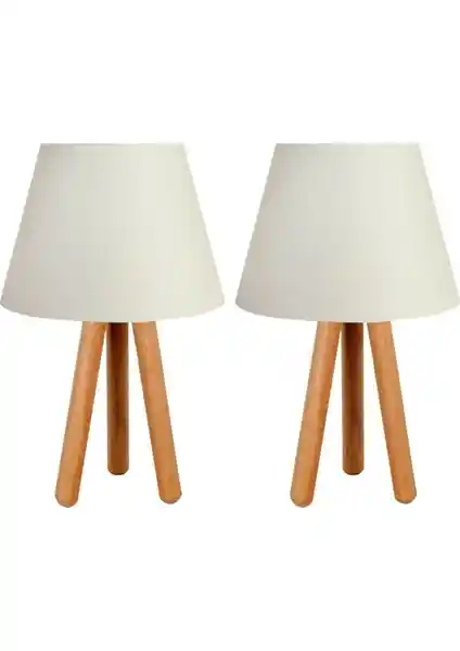 Evlight Krem Abajur Seti: Modern ve Şık İç Mekan Aydınlatma Çözümü