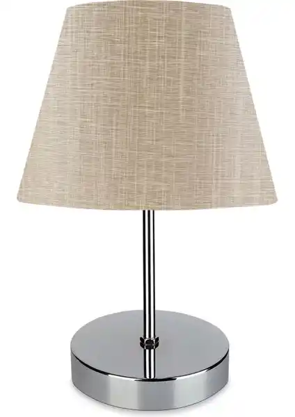 Evlight Nura Krom Abajur Modern Dekorasyon ve İşlevsellik İçin Uygun Bir Seçenektir